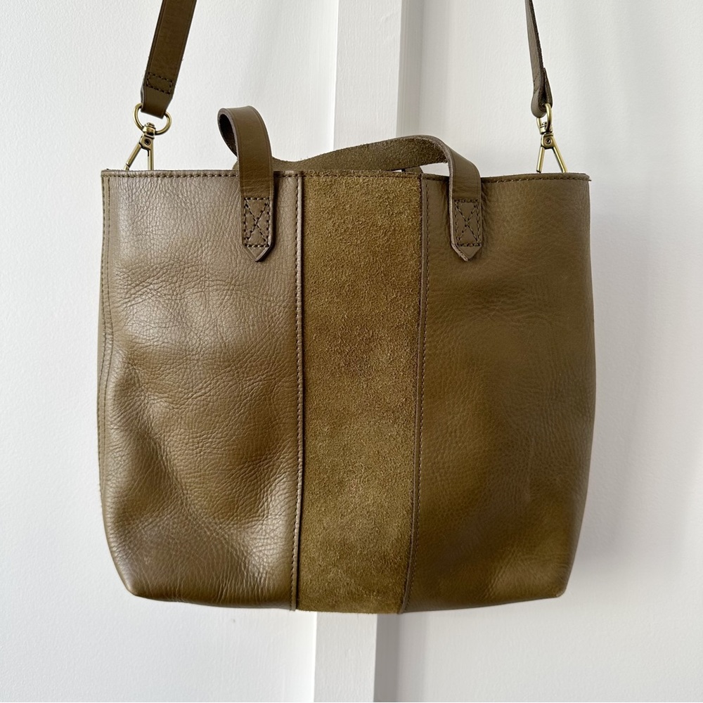 MADEWELL olive green small transport crossbody bag